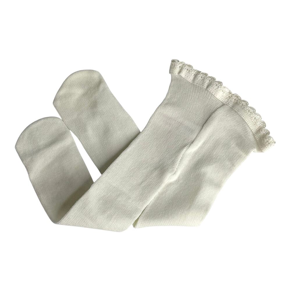 American Girl Bitty Baby Tights Cream Off White Accessory Fit 15” & 18” Doll New